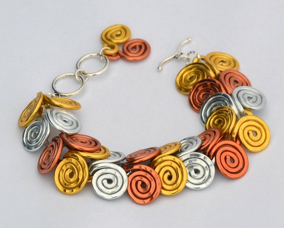 Egyptian coil bracelet top